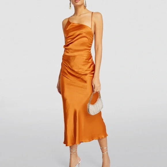 orange shona joy dress Shona Joy Red Amada Cut Out Maxi Dress Hibiscus /